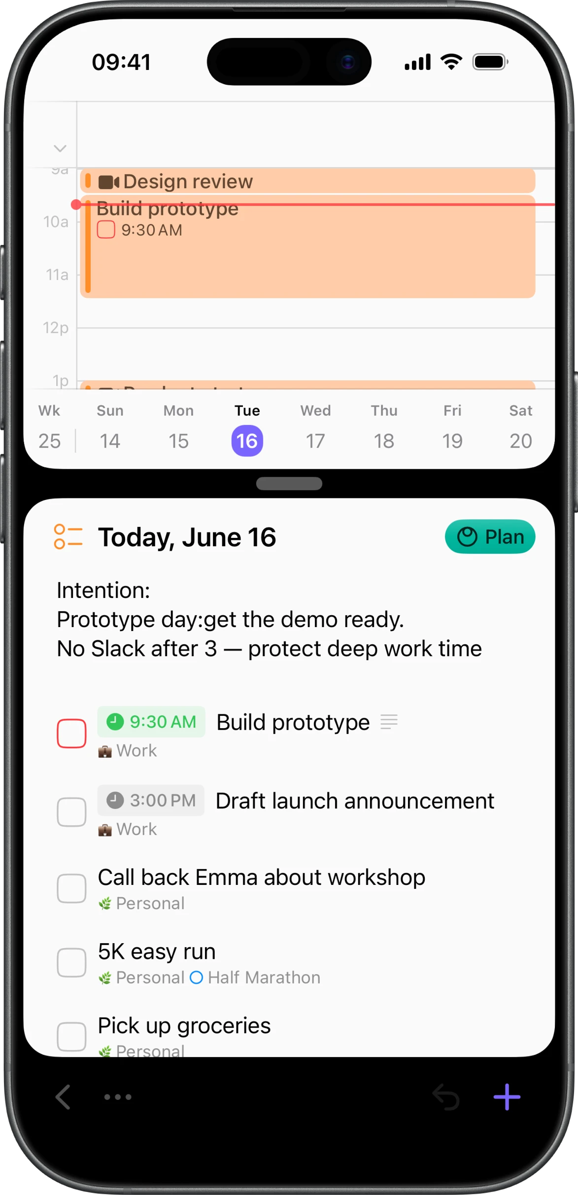 Space on iPhone